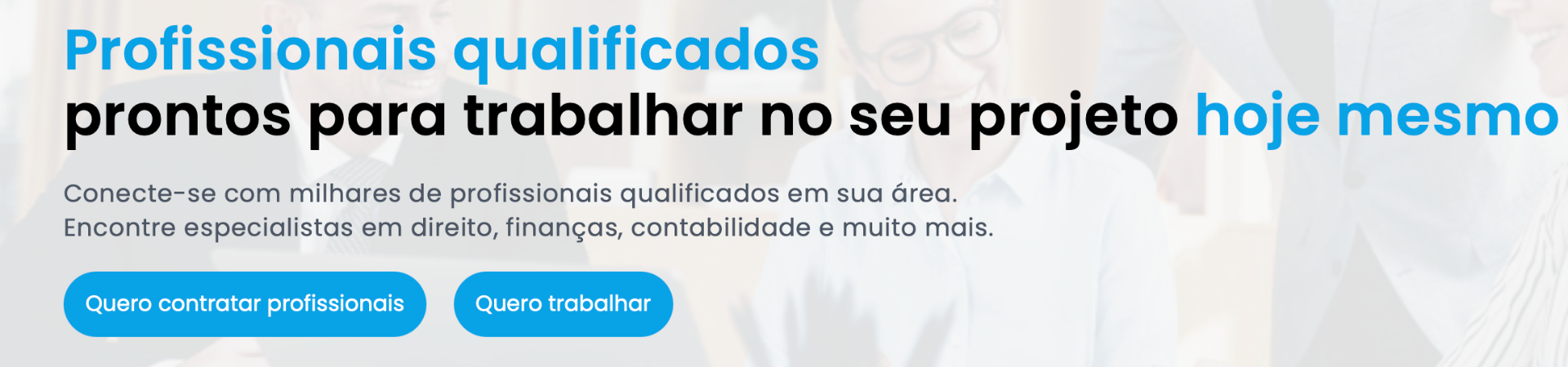 Hub do Mercado — profissionais qualificados prontos para trabalhar no seu projeto hoje mesmo