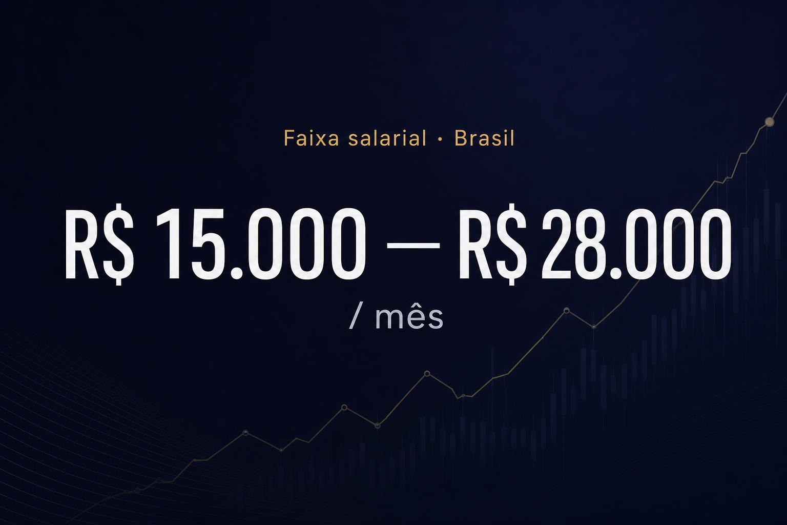 Faixa salarial Governance Officer no Brasil: R$ 15.000 a R$ 28.000 por mês — referência Glassdoor